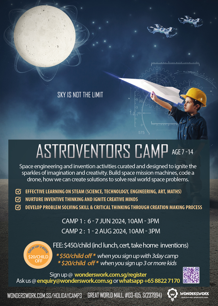 Astroventors School Holiday STEAM Winter Camp December 2023 for Age 7 to 14